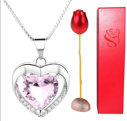 Pink Eternal Love Necklace